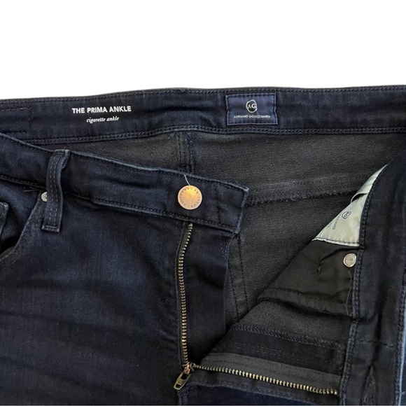 AG Adriano Goldshmied The Prima Ankle Cigarette Jeans Size 32 NWT Dark Rinse - Picture 5 of 8